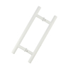 Tipo de acero inoxidable blanco T-Bar H Tipo Puerta de vidrio Manijas