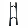 Stopooffs sólidos de servicio pesado GRADO COMERCIAL-304 Acero inoxidable Push Pull Puerta Puerta Puerta Puerta Pull Manija Vidrio Tirantes Matte Black Finish