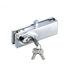 Accesorios de bloqueo de cristal de acero inoxidable de plata