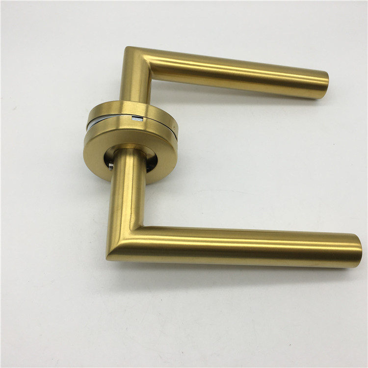 Cerraduras y manijas de la puerta de entrada del mejor hardware moderno de la puerta del acero inoxidable dorado