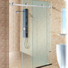 Sistema de puerta de vidrio deslizante sin marco Puerta de cristal de acero inoxidable Puerta de vidrio de acero inoxidable